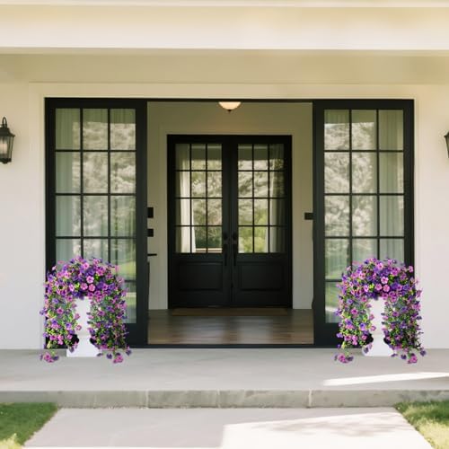 Homsunny Artificial Hanging Flowers for Spring Home Outdoor Decor - Image 3