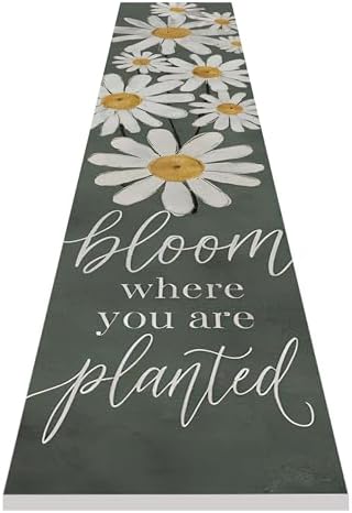 8"x48" Spring Welcome Sign for Front Porch, Hello Spring Porch Sign for Front Door Durable PVC Welcome Home Decorations for Outdoors p (Design 17) - Image 4