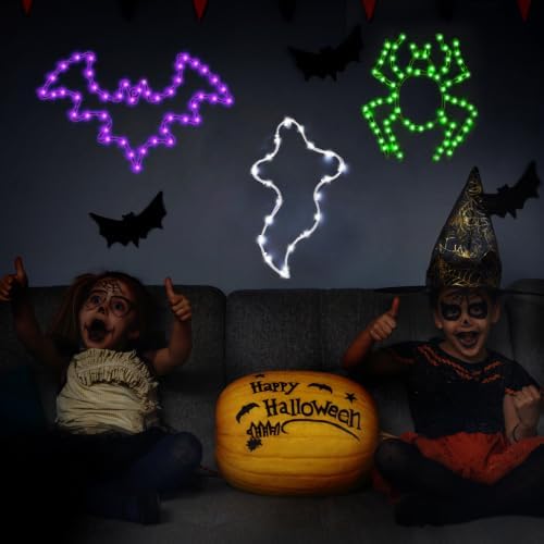 Halloween Window Lights, 3 Pack LED Waterproof Timer Indoor Decor - Image 3