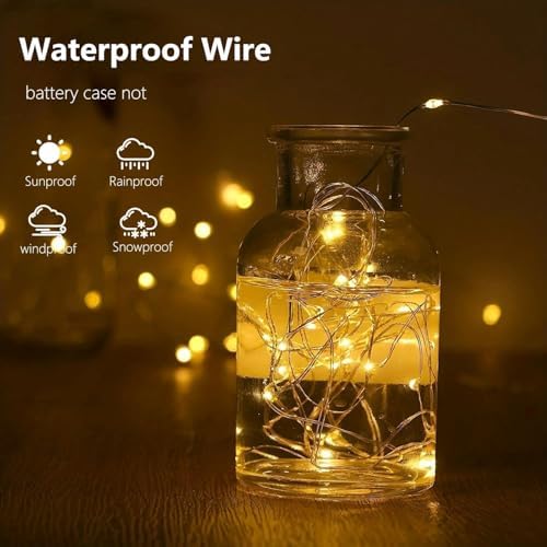 Fairy Lights Battery Operated 16FT 50LED String Light with Timer Warm White - Image 2
