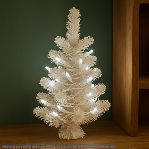 Novelty Lights 10 Light LED Christmas Mini Light Set, Pure White, 5 Feet - Image 7