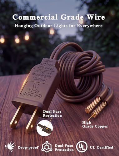 50Ft Outdoor Patio String Lights with 53 Clear Globe G40 Bulbs,UL Certified - Image 4
