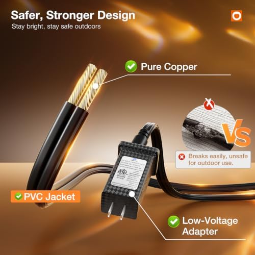 addlon 100FT Outdoor String Lights G40 LED Remote Dimmable Waterproof - Image 5
