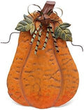 Pumpkin Decoration for Home Free Standing Metal Flat Pumpkins by wovorins