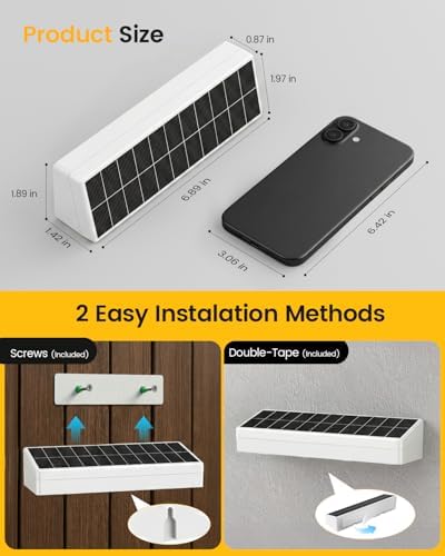 JOFIOS Solar Fence Lights Outdoor, 8 Pack, 9 Fixed Colors ＆ Color Changing Solar Lights Outdoor Waterproof IP65 Dusk-to-Dawn Vinyl Fence Lights for Patio, Railing, Pool, Porch, Backyard, Wall, White - Image 4