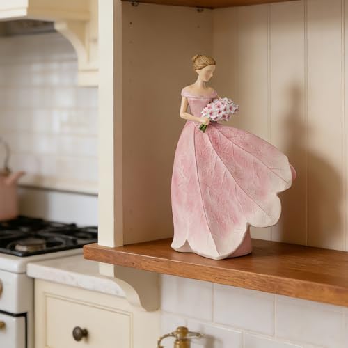 Guichifun Fairy Statue, Modern Table Decor, Pink, 5 x 3 x 7.5 Inch - Image 4