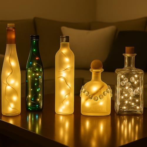 Novelty Lights 10 Light LED Christmas Mini Light Set, Warm White, 5 Feet - Image 3