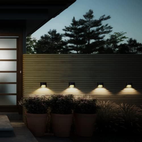 Solar Fence Lights，Deck｜Step ｜Stair Lights，Warm White/Daylight/Cool White Options for Yard Garden Sidewalk Pathway, Waterproof（6-Pack） - Image 4