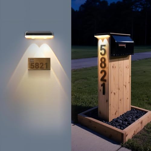 Solar Mailbox Light Outdoor for Wall, House Number, Address, Sign, Fence - Image 7
