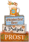 Colingmill 4 Pcs Oktoberfest Table Decorations Wooden Beer Sign by Colingmill