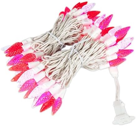 70 Light 24Ft Valentine's Day C6 LED Strawberry Lights - Image 6