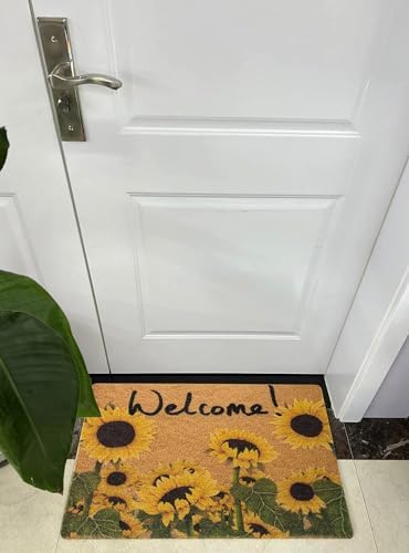 Hello-Summer-Welcome-Mat-Outdoor-Sunflower-Coir-Doormats-Front-Door-Mat-Outside-Entrance-Summer-Funny-Doormat 30"x17" (Sunflower) - Image 7