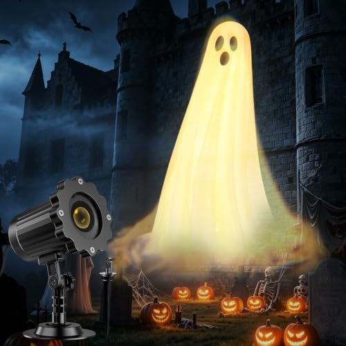Halloween Projector Lights Outdoor, Ghost Halloween Projector for Yard by Nagudenfo
