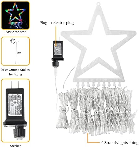 ZTX 320 LED Christmas String Star Lights Christmas Decorations Lights - Image 5