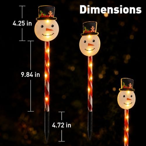 Solar Christmas Lights Outdoor, Yard Decor for Garden, Lawn and Pathway - Image 4