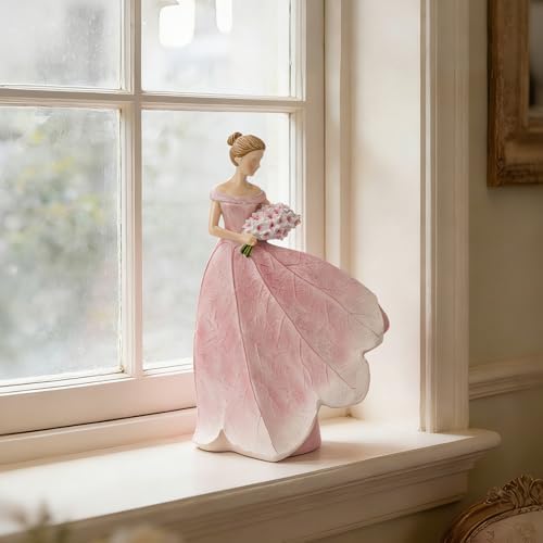 Guichifun Fairy Statue, Modern Table Decor, Pink, 5 x 3 x 7.5 Inch - Image 3