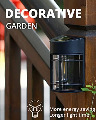 Solar Fence Lights, 12 Pack Waterproof Solar Lights Outdoor, Outdoor Solar Lights for Fence Garden Yard Step Deck Stairs - Image 6