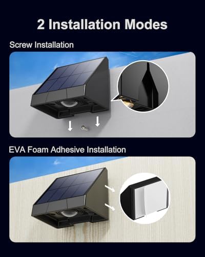 16 Pack Bright Solar Powered Fence Sconces Outdoor Waterproof White - Image 5