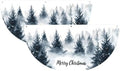 Blue Green Tree Semicircular Hanging Decorative Bunting Flag 2pcs by Ouqiuwa