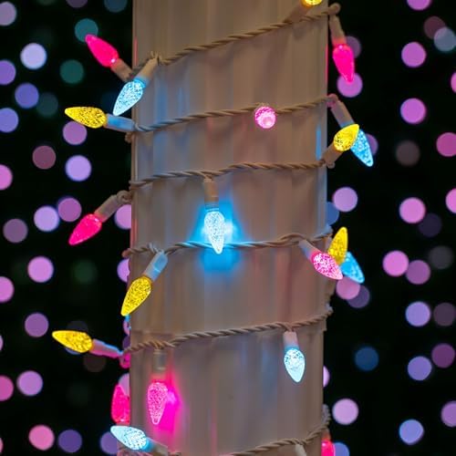 70 Light 24Ft Spring Easter C6 LED Strawberry String Lights - Image 3