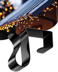 Gutter Clips for Hanging Outdoor Lights: 50 Pcs Metal Black Christmas Light Clips for outside String Lights - Weatherproof Gutter Clips for Xmas Halloween Seasonal Rope Mini Decoration Lights by %28ApeBest%29