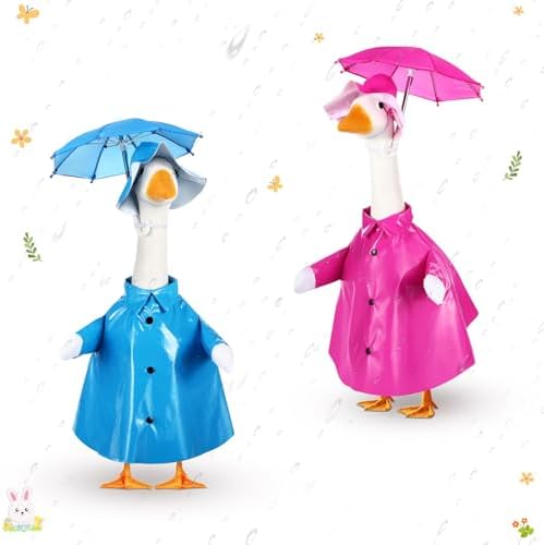 2 Set Summer Porch Goose Outfit,Blue Rose Red,17 Inches,Classic by Yeyeplum
