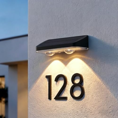 Solar Mailbox Light Outdoor for Wall, House Number, Address, Sign, Fence by XmnSoly