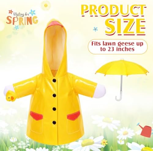 Soulchen 3 Pcs Summer Goose Outfit Porch Lawn, Rubber Ducky, 23 Inch - Image 2