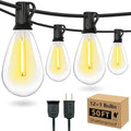 50FT S14 E12 Outdoor String Lights Waterproof Patio 12+1 (1 Spare) bulbs by AustinCoast