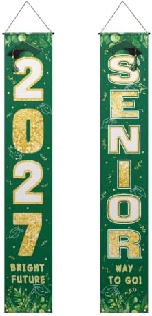 Green Senior Night Party Banner Last First Day Senior 2027 Decor by WelcometoLuarisgur