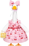 23 in Summer Porch Goose Outfit with Basket for Lawn Decor by Locmeo