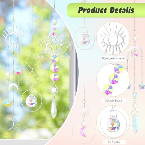 ilclviz Suncatcher Crystal Hanging Sun Catcher Prism - Image 5
