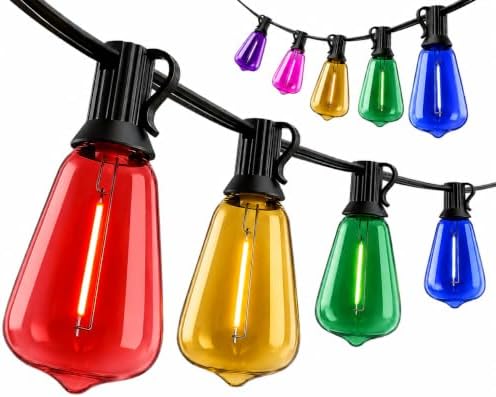 Smart Outdoor String Light (50FT-Multi Color) by SkoiucLights