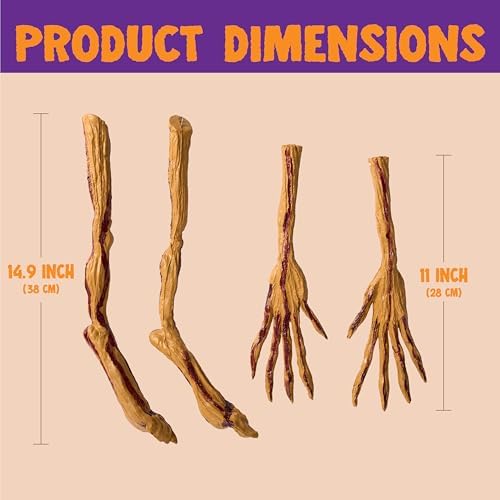 JOYIN Halloween Pumpkin Arms and Legs Set Decorations, Spooky Halloween Decorations for Pumpkin, Decorating Supplies Indoor Outdoor Home Party Fall - Image 4