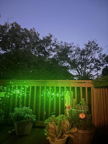 YOTOZU 2 PCS Solar Firework Light, Outdoor Solar Garden Decorative Lights 120 LED Powered 40 Copper Wires String DIY Landscape Light for Walkway Pathway Backyard Decor Parties Perfect Gifts(Green) - Image 6