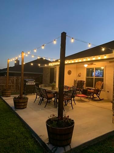 String Lights for Outside Patio 26FT IP65 Waterproof Outdoor String Lights Led with 13+1 S14 1W Shatterproof Bulbs for Patio Bistro Backyard Pergola Balcony Garden - Image 5