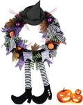 SHAVINGFUN Halloween Wreath-Halloween Wreaths for Front Door by SHAVINGFUN