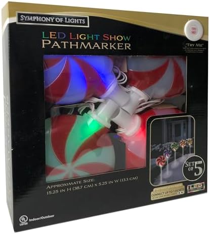 Brite Star Candy Lollipop Pathway Christmas Lights - Color Changing 5.25-inch Pathmarker Ideal for Outdoor Lighting, Backyard Decor, Patio Lighting, Christmas Decorations, and Landscape Lighting - Image 3