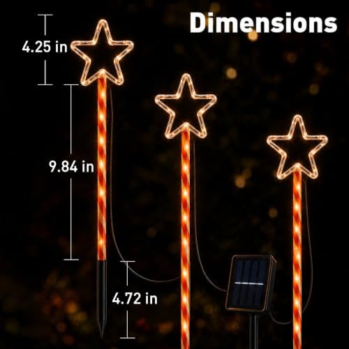 Solar Christmas Lights Outdoor, Yard Decor for Garden, Lawn and Pathway - Image 4