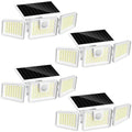 INCX Solar Lights Outdoor, 3000LM Motion Sensor Outdoor Lights, 4PCS, White by INCX