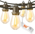 addlon 50FT Outdoor String Lights with 16 Edison LED Dimmable Waterproof by addlon