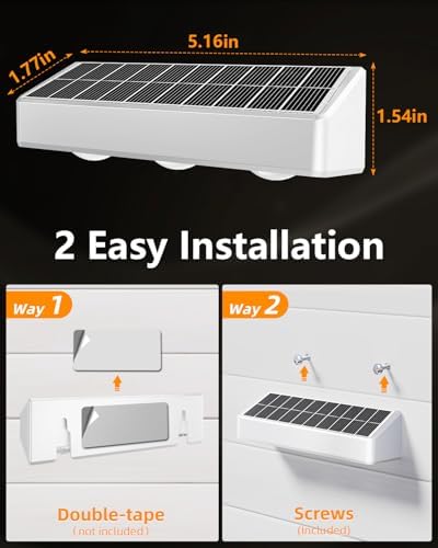 JOFIOS Solar Fence Lights Outdoor, 8 Pack, 9 Fixed Colors ＆ Color Changing LED Light Solar Powered Waterproof IP65 Dusk-to-Dawn Vinyl Fence Lights for Patio, Railing, Pool, Porch, Backyard, Wall - Image 4