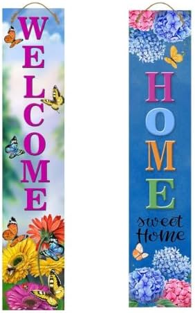Briarwood Lane Spring Double Sided Reversible Pine Porch Leaner 47x9.5 Spring Flowers For Spring Porch Leaner by BriarwoodLane