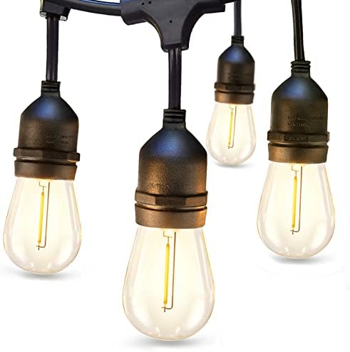 addlon LED Outdoor String Lights 24FT Edison Vintage Weatherproof ETL by addlon