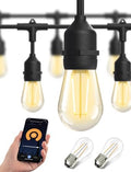 XMCOSY+ Outdoor String Lights, 123FT Smart Dimmable Edison Bulb Patio Light by XMcosy