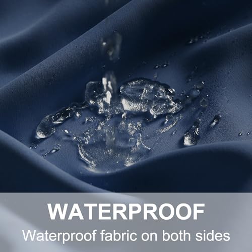 RYB HOME Extra Wide Outdoor Curtains for Patio Waterproof Privacy - Image 5