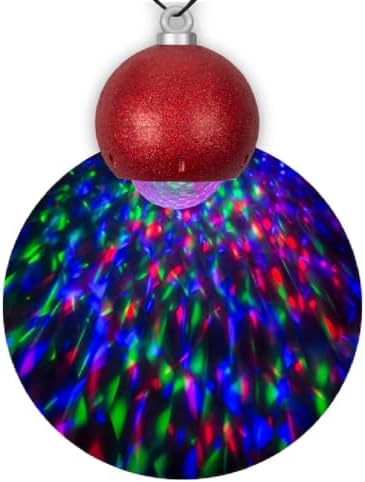 Gemmy LightShow Kaleidoscope Hanging Projection Ornament Multi-Function Red by GemmyIndustries