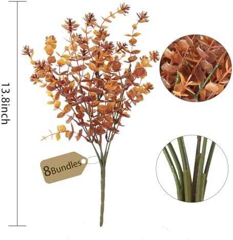 RECUTMS Faux Mums Plants,Artificial Flowers for Outdoor Fake Fall Flowers - Image 2