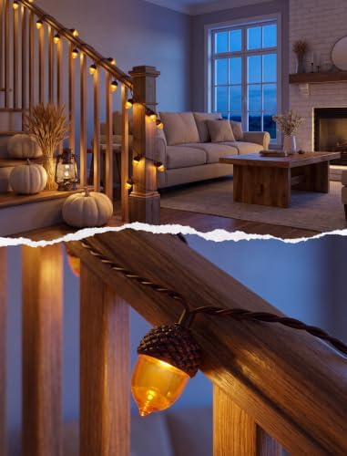 SUNSGNE Acorn String Lights for Fall Decor, 8.5FT Thanksgiving Lights - Image 7