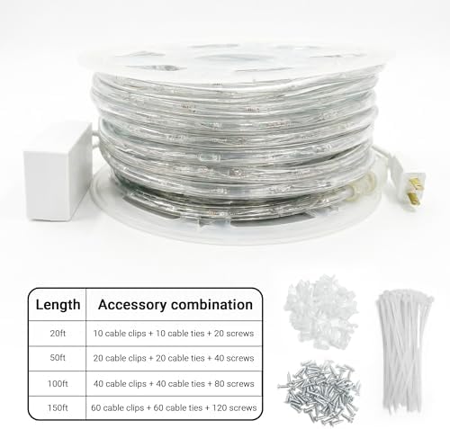 50ft Rope Lights For Outside, Connectable & Flexible Tube Lights with 8 Modes Controller,Waterproof Orange LED Rope Lighting for Deck,Garden,Pool,Patio,Bedroom,Party,Indoor & Outdoor Landscape Light - Image 4